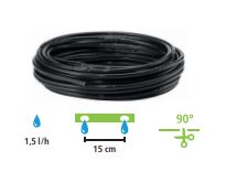 GEKA Drip Tropfrohr 6 mm, 15 m, 1,5 l/h, 15 cm, Karte