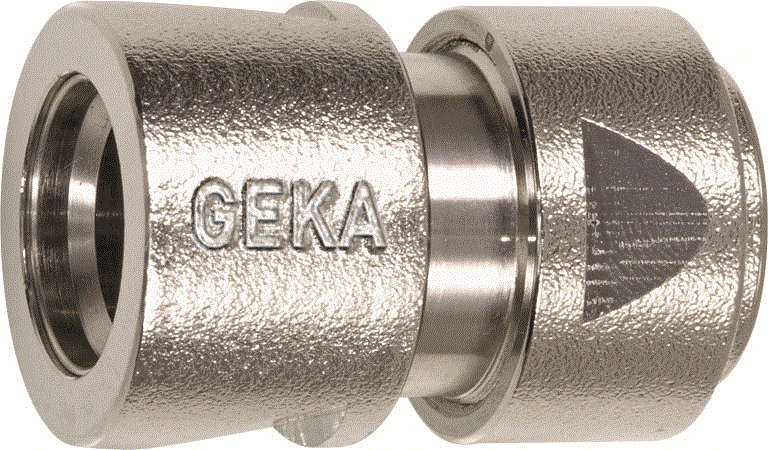 Schlauchstück GEKA Ideal 1/2" ohne Wasserstopp MS vern.
