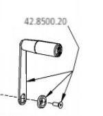 Geka Ersatzteil Kurbel Set fr P40